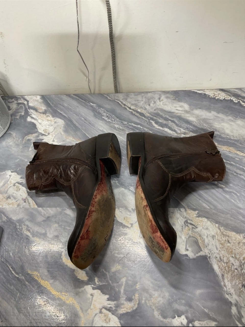 Mark Nason  Zipper Leather Dragon Boots Made in Italy size 11 - Picture 6 of 13
